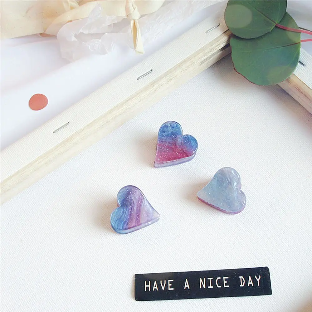 2020 New Women Girls Cute Acetate Symphony Gradient Starry Colorful Geometric Hair Clips Hairpins Claws Barrettes | Красота и