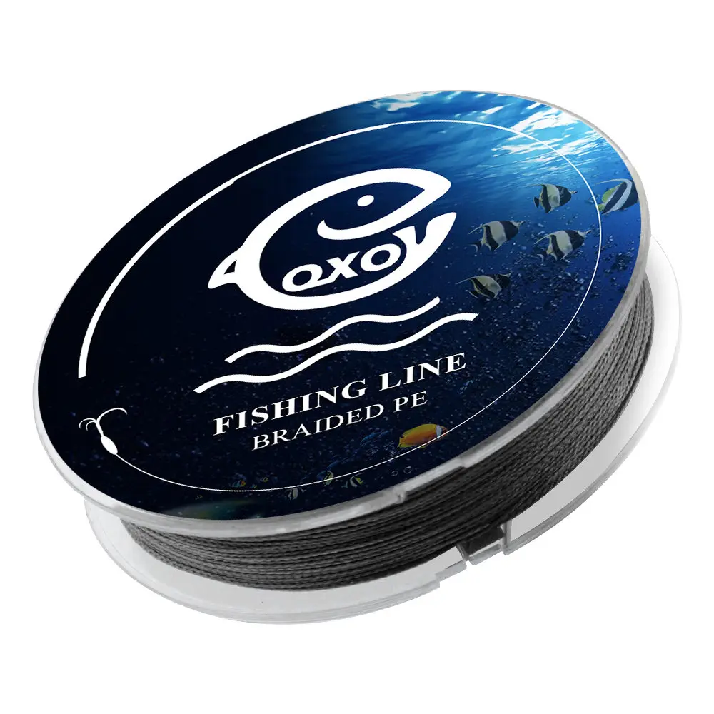 black line QXO 100m 4stand Braided Wire Material Fishing PE Line Tresse fish Multi filament Leashes Sea The Line For Fishing Tippet 6-100lb - Цвет: black line