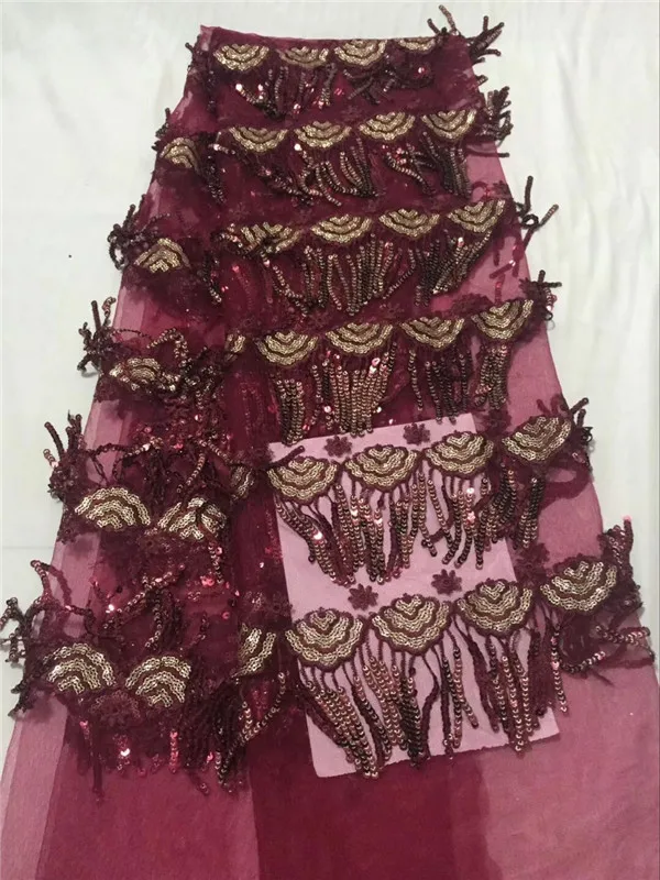 Черное золото пайетки нигерийская кружевная ткань Дубай вышитое французское