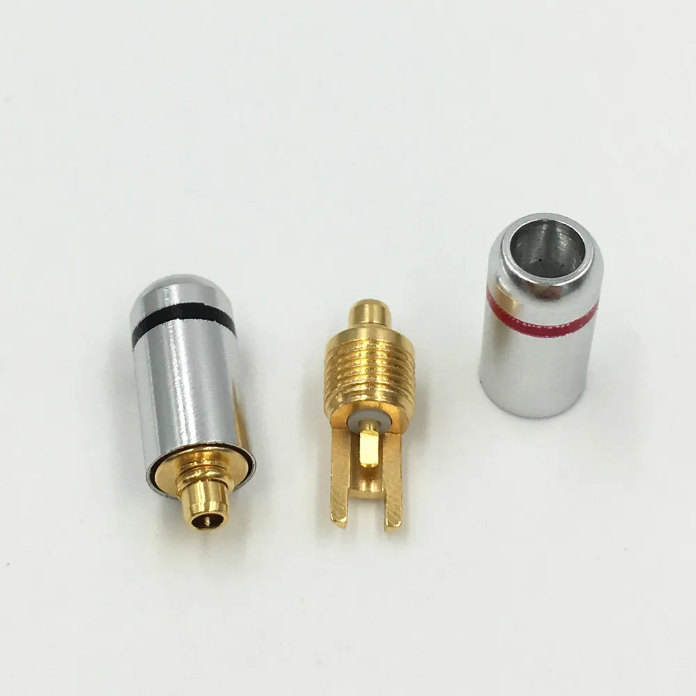 10 пар MMCX штекер с позолоченным штекером для наушников Shure ED5 SE535 разъем прямой