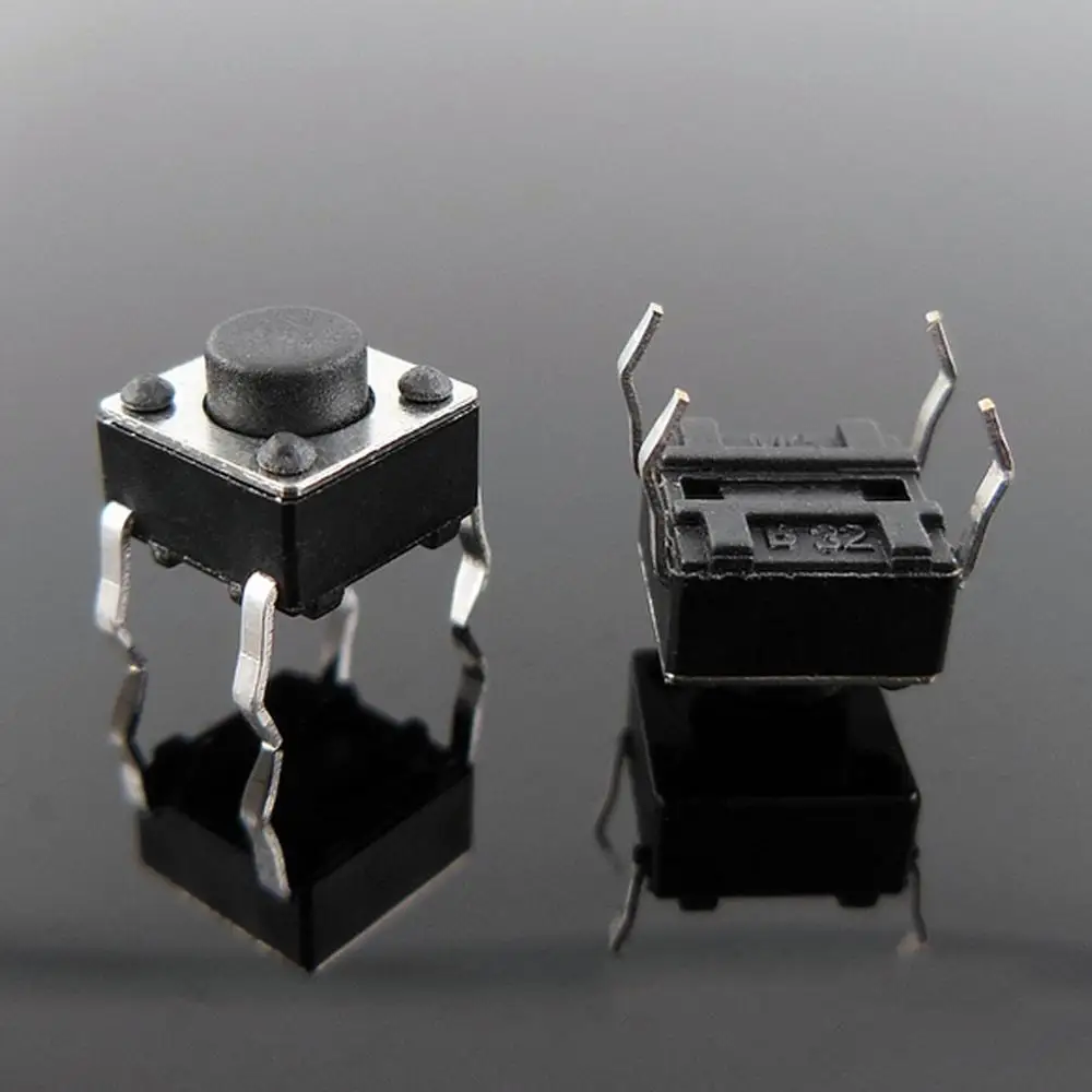 6*6*5 мм 4pin 100 шт. качество Мини Micro мгновенные Тактильные Кнопочный переключатель