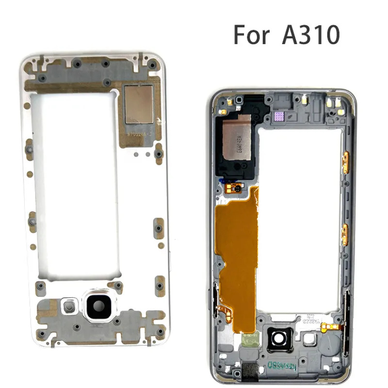 Корпус корпуса для Samsung Galaxy A3 2106 A310 ЖК экран со средней передней рамкой|Корпусы и