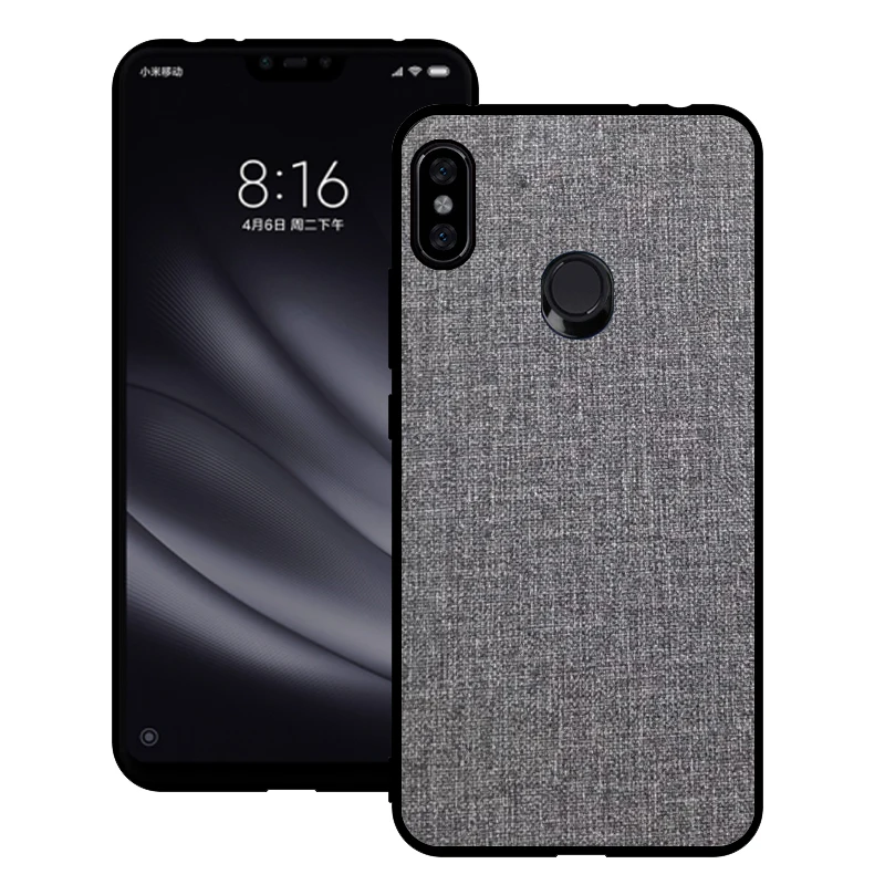 Чехол для Xiaomi Redmi Note 6 Pro чехол 5 задняя крышка Note5 силиконовый тканевый |