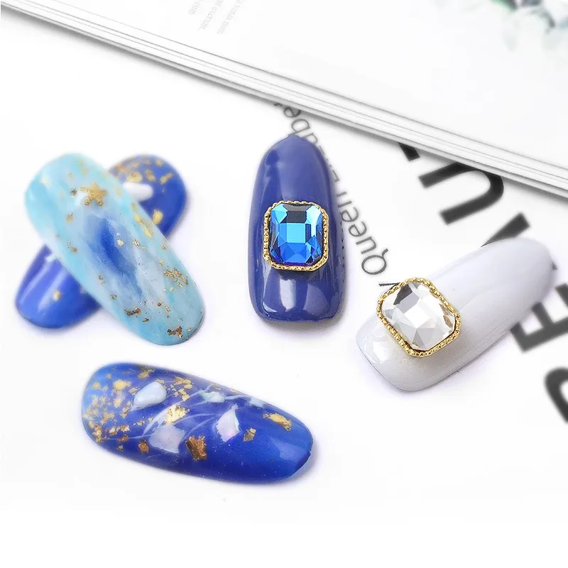 Requare 3D Стразы для ногтей с плоской задней частью Блестящие AB DIY маникюрные