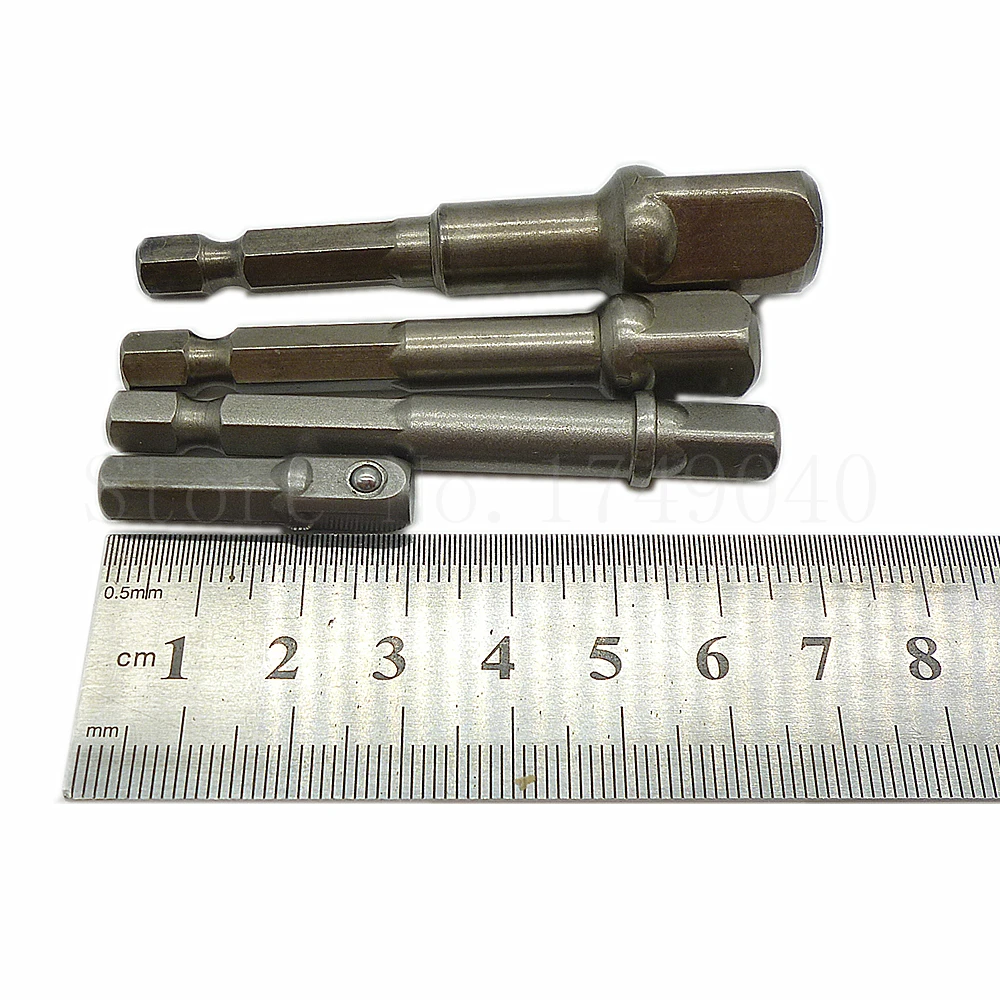 4 шт. адаптер для гнезда дрель гайка удлинитель питания набор быстрое изменение 1/4