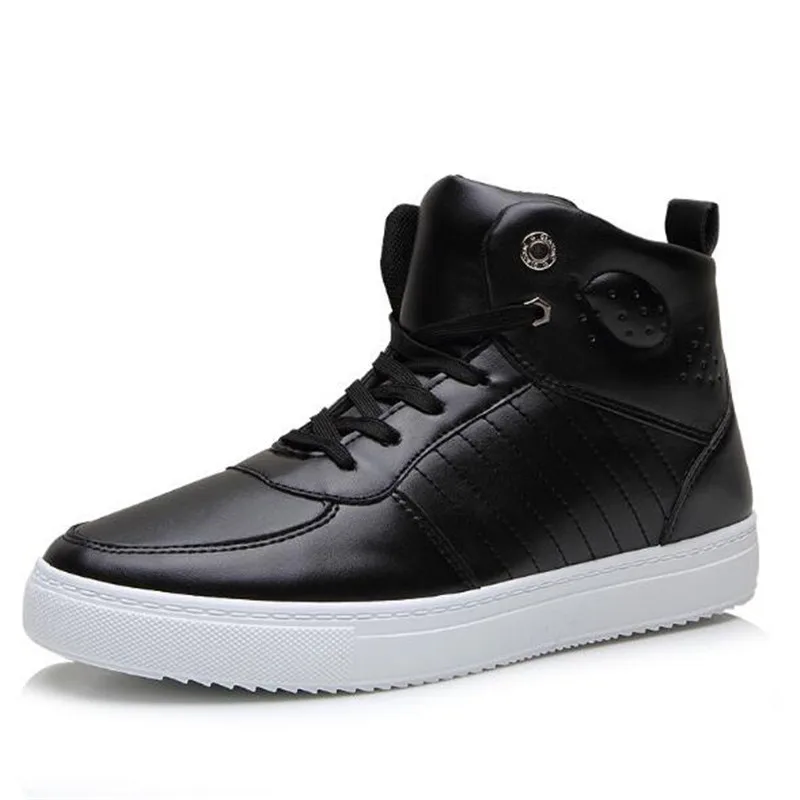 2017 Плюс Размер 39-44 Повседневная Обувь Высокий Верх пу Дышащий Воздуха Femme Для