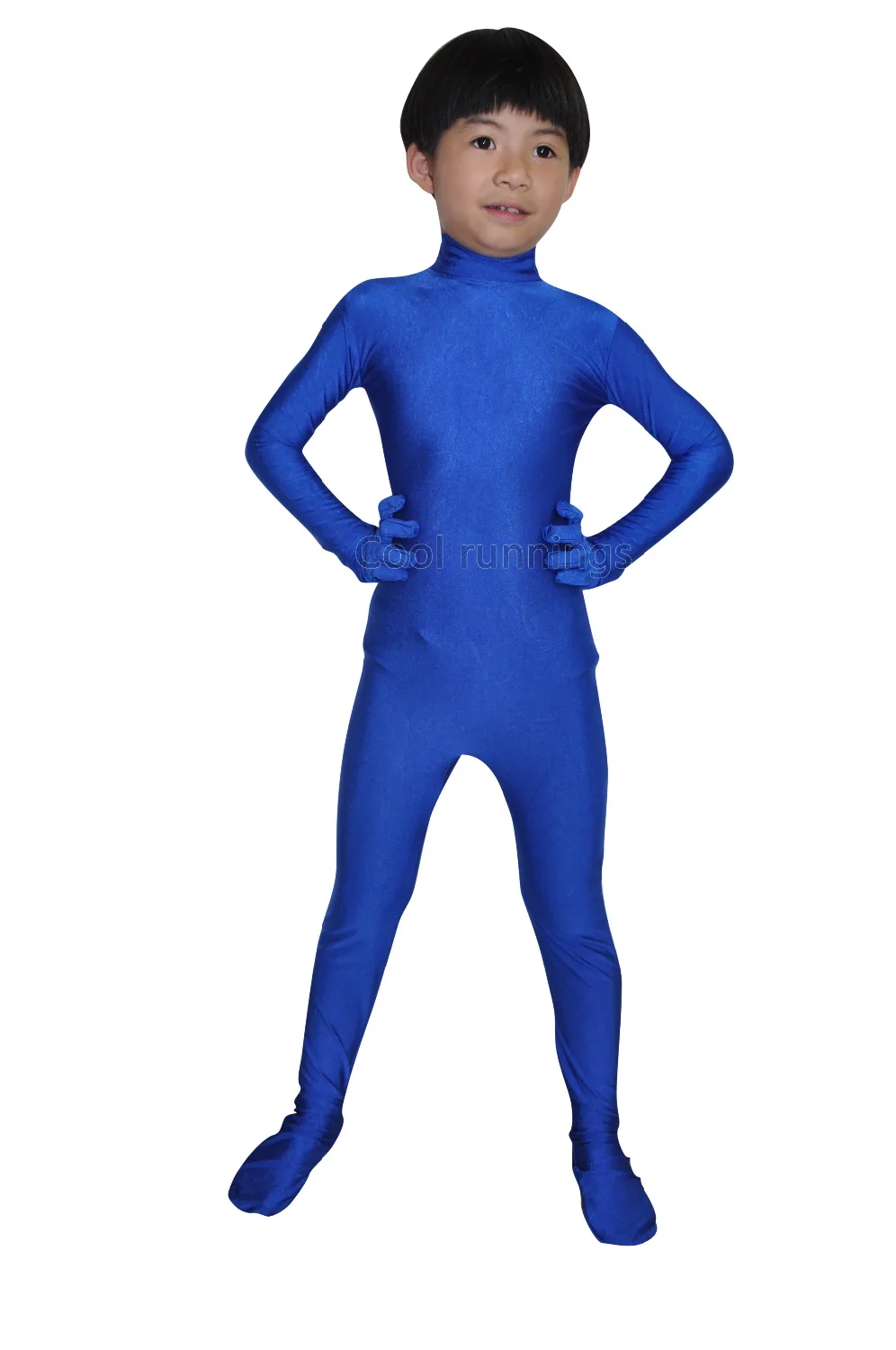 Безголовый Детский костюм унисекс Zentai из спандекса танцевальная одежда ярко