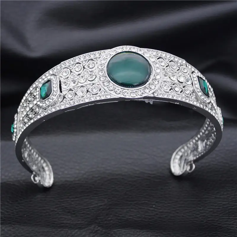Fashion Royal Queen Tiara Bridal Wedding Crown For Women Prom Headbands Hair Ornaments Bride Wedding Hair Jewelry Accessories