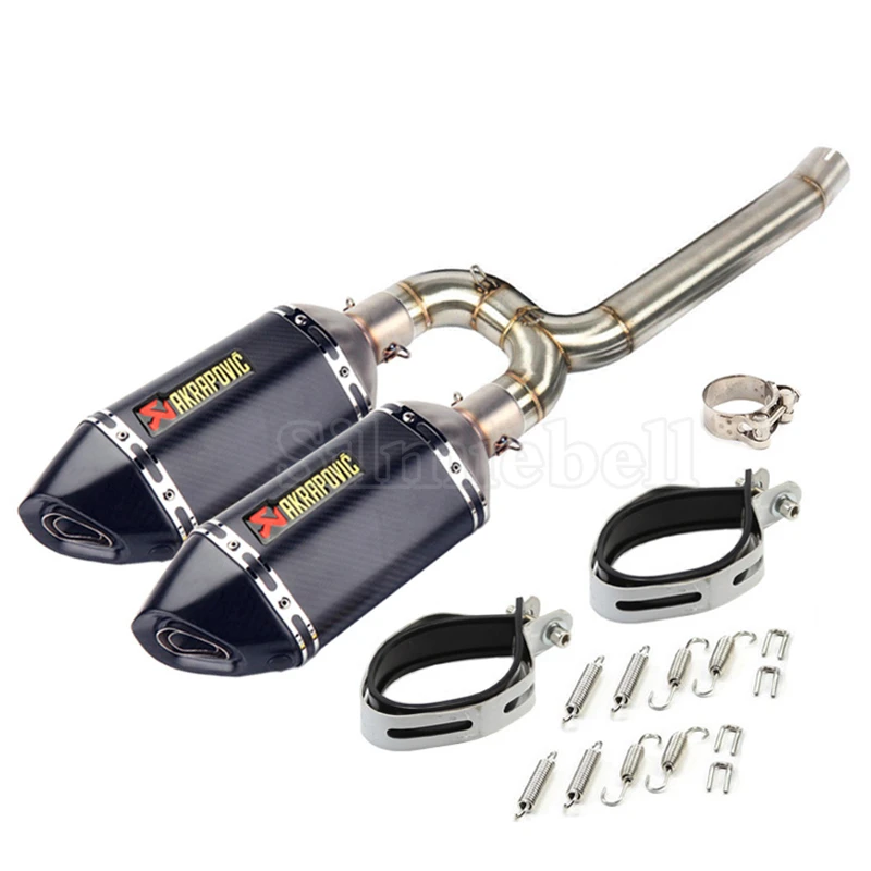 Fz-6n akrapovic выхлопная труба мотоцикла из углеродного волокна глушитель труба полная система для yamaha fz6 выхлопная FZ6 S2 FAZER FZ6N FZ6S 2004-2010
