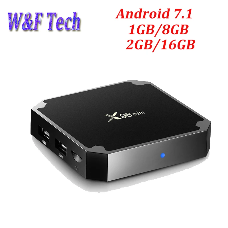X96 Мини Android 7.1.2 TV BOX 2 Гб 16 четырехъядерный процессор Amlogic S905W поддержка H.265 4K 4 GHz WiFi
