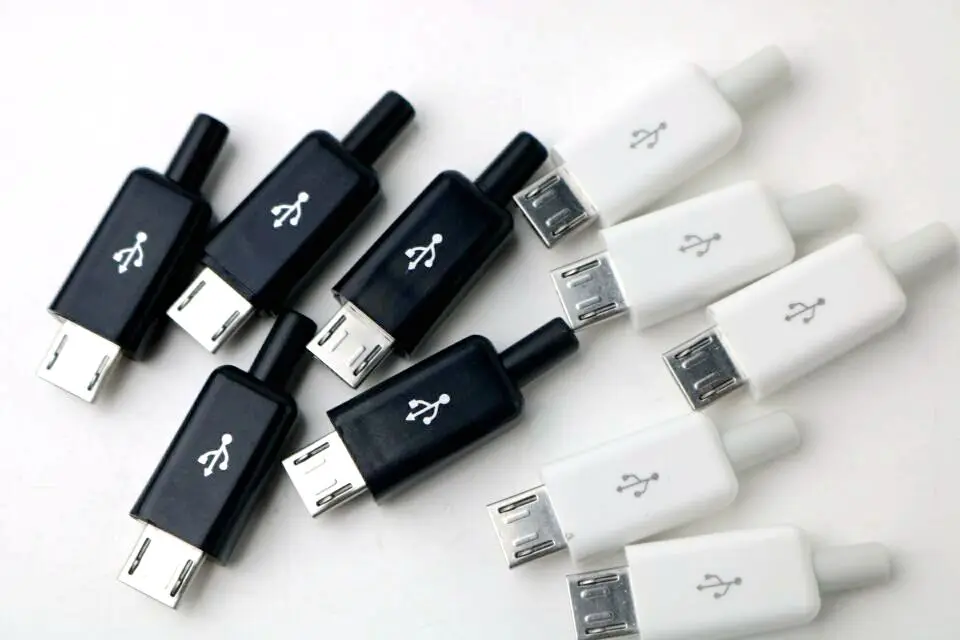 

Штепсельная Вилка USB2.0 с общей головкой 5P, штепсельная вилка «сделай сам» для передачи данных, соединительный интерфейс с пластиковой оболо...