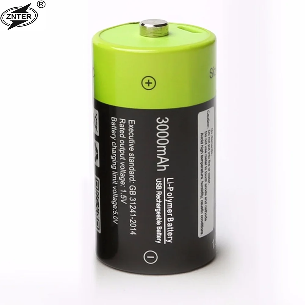 Аккумуляторная батарея ZNTER USB 1 5 в C 3000 мАч медицинское оборудование детектор ушей