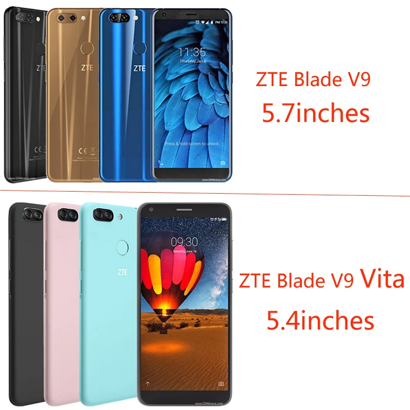 Кожаный чехол для ZTE Blade V8 Чехол-Кошелек Чехол-книжка V9 Роскошный мобильного