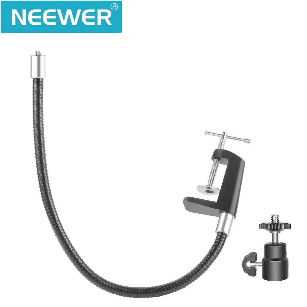 Neewer 25 дюймов/13 3 дюйма гибкий длинный поворотный зажим держатель подставка