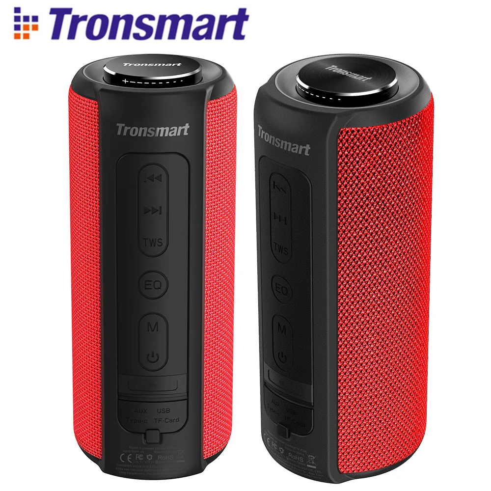 Tronsmart T6 Plus Bluetooth динамик 40 Вт TWS портативный динамик IPX6 Водонепроницаемый глубокий бас с функцией Siri power Bank SoundPulse
