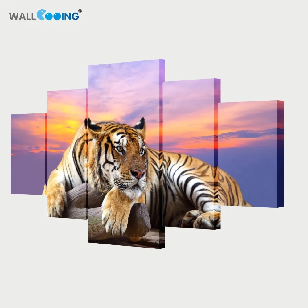 5 шт. декоративные картины на холсте с принтом животных|art|tiger webcamstiger jewerly |