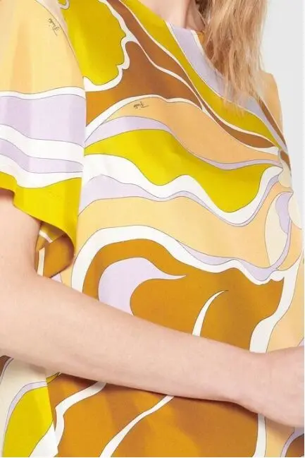 EFATZP New Fashion Printed Short Sleeve Colour-impact Elastic Knitted Slim Dress for Women | Женская одежда