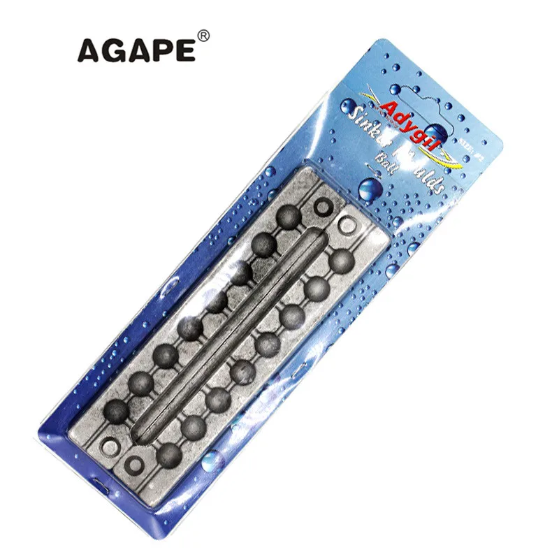 Agape DIY рыболовный шар грузило прессформы ADBASM/#2 мяч 12 г 8 полостей|Рыболовные