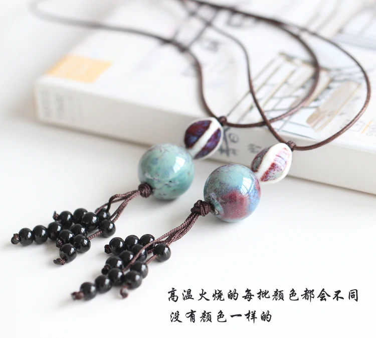 2017 модное ожерелье-чокер женское керамическое ожерелье ручной работы в стиле