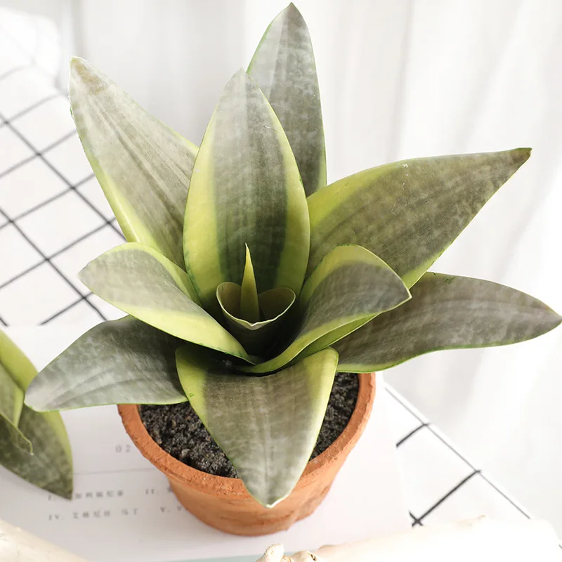 Искусственное растение Sansevieria 21 25 см искусственная трава большие листья 6/8/11