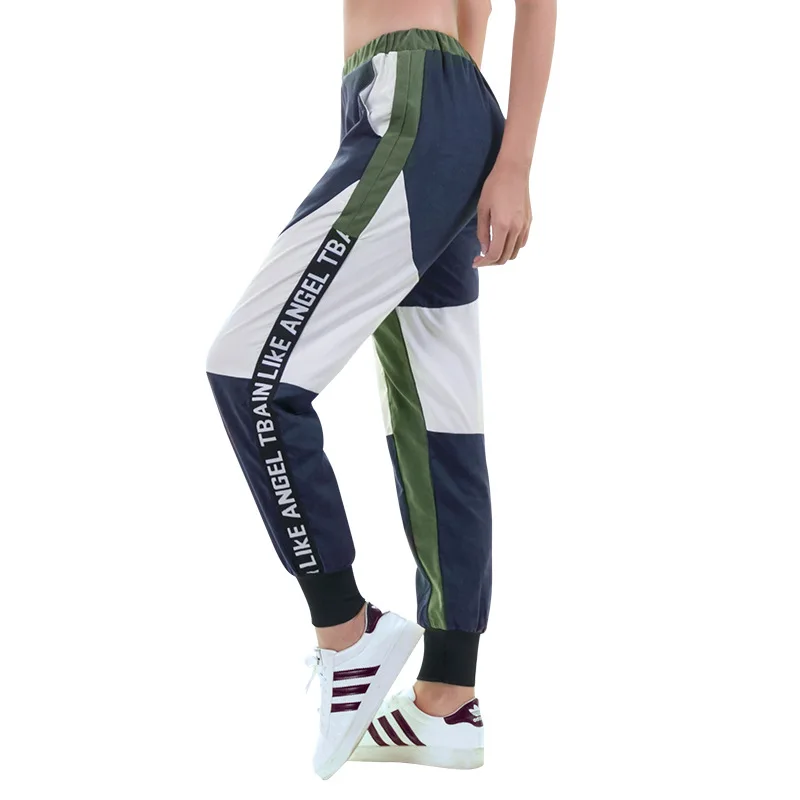 Для женщин s свободные спортивные Леггинсы для бега леггинсы со вставками Спорт