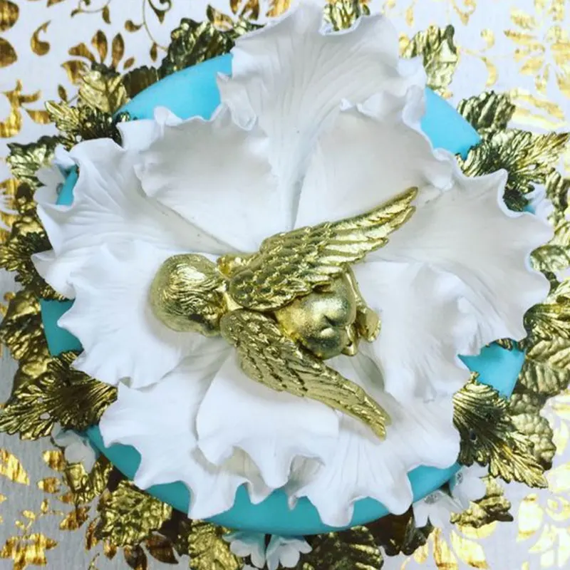 1 штука Крылья ангела 3D силиконовая форма помадка для торта приготовления