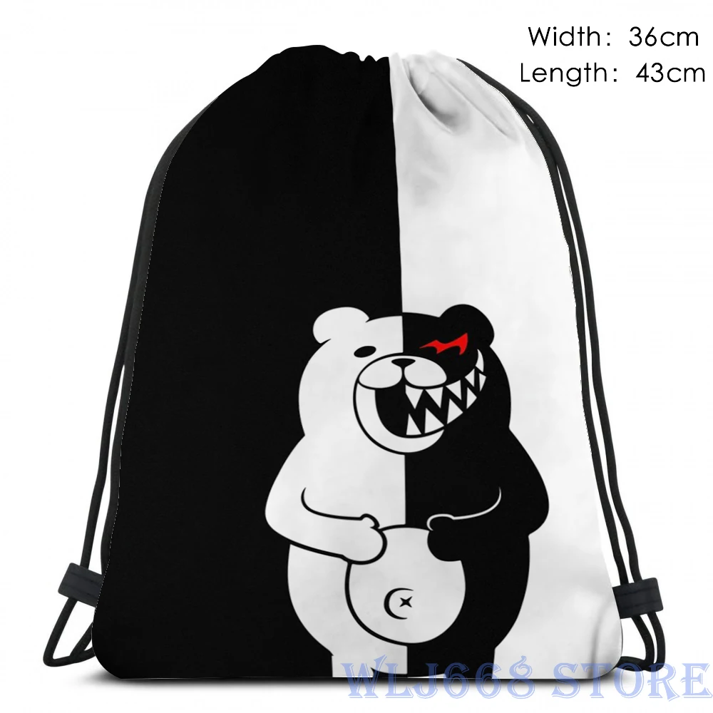 Женские сумки на плечо с забавным графическим принтом Danganronpa Monokuma, рюкзак на одно плечо для путешествий, мужская спортивная сумка