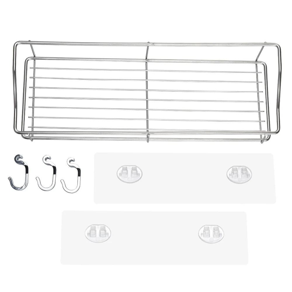 Бесплатная Пробивка дома кухня настенные подвесные полки без ржавчины ванная