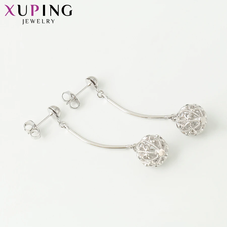 Xuping Fashion Party Vintage Temperament Earrings Rhodium Color Plated for Women Christmas Jewelry Gifts 95552 | Украшения и