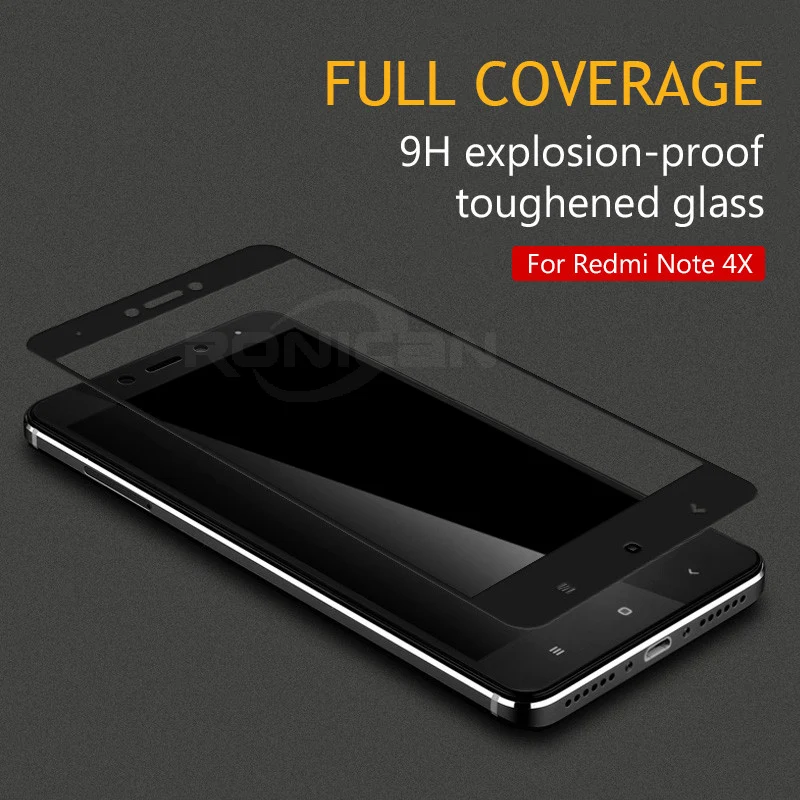 

Full Cover Tempered Glass For Xiaomi Redmi 4X 4A 3s For Redmi Note 5A prime 5Plus 3X Note 5 4 4X Screen Protector Toughened Film