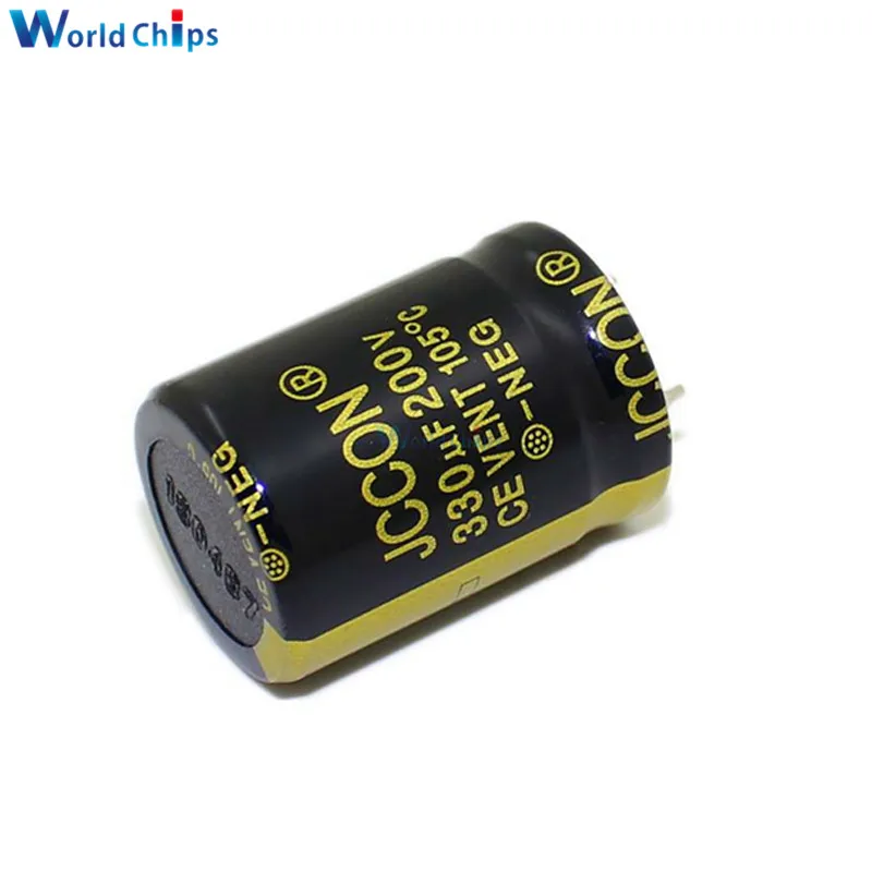 Diymore алюминиевый электролитический конденсатор 200V 330 мкФ 22X30mm Высокочастотный