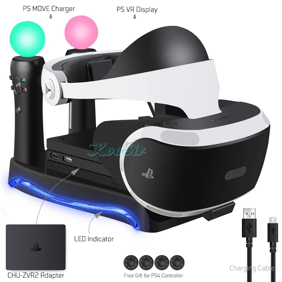 PS 4 VR Move зарядное устройство для док станции PSVR гарнитура витрина хранения