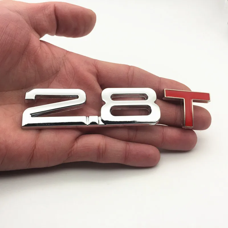 Металлический 3D 1 4 5 6 8 2 0 T Логотип заднего багажника автомобиля|Наклейки на