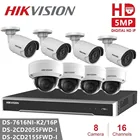 Камера видеонаблюдения Hikvision, 16 каналов, 16PoE, 2SATA HD, 5 Мп