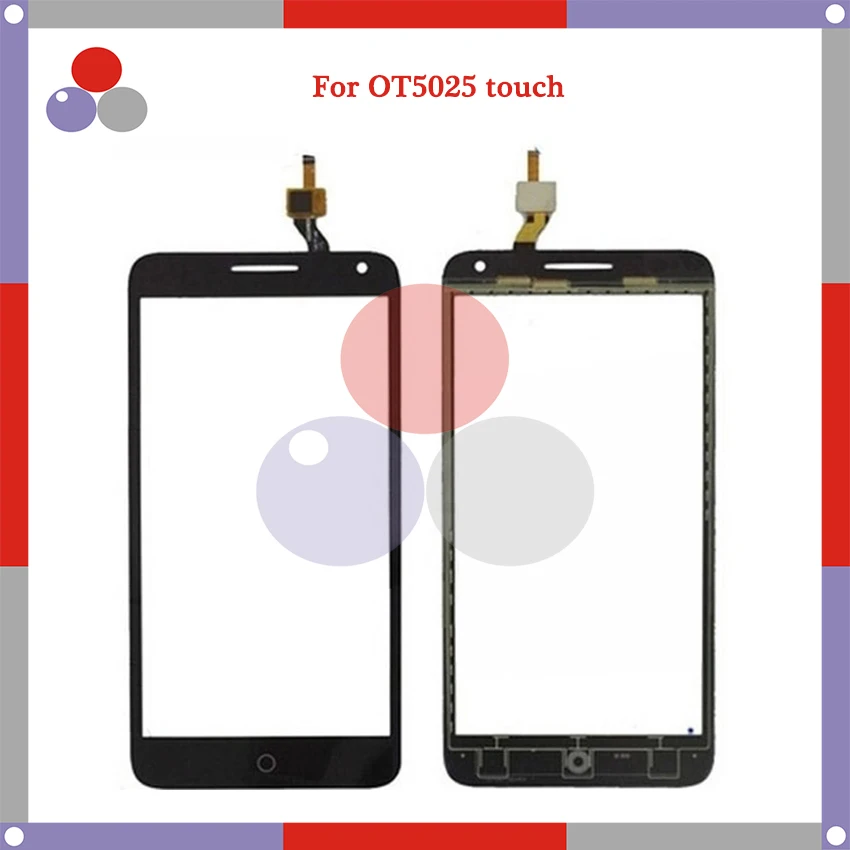 Высокое качество 5,5 ''для Alcatel One Touch OT5025 5025D 5025 сенсорная панель стекло передний экран со стеклянной линзой