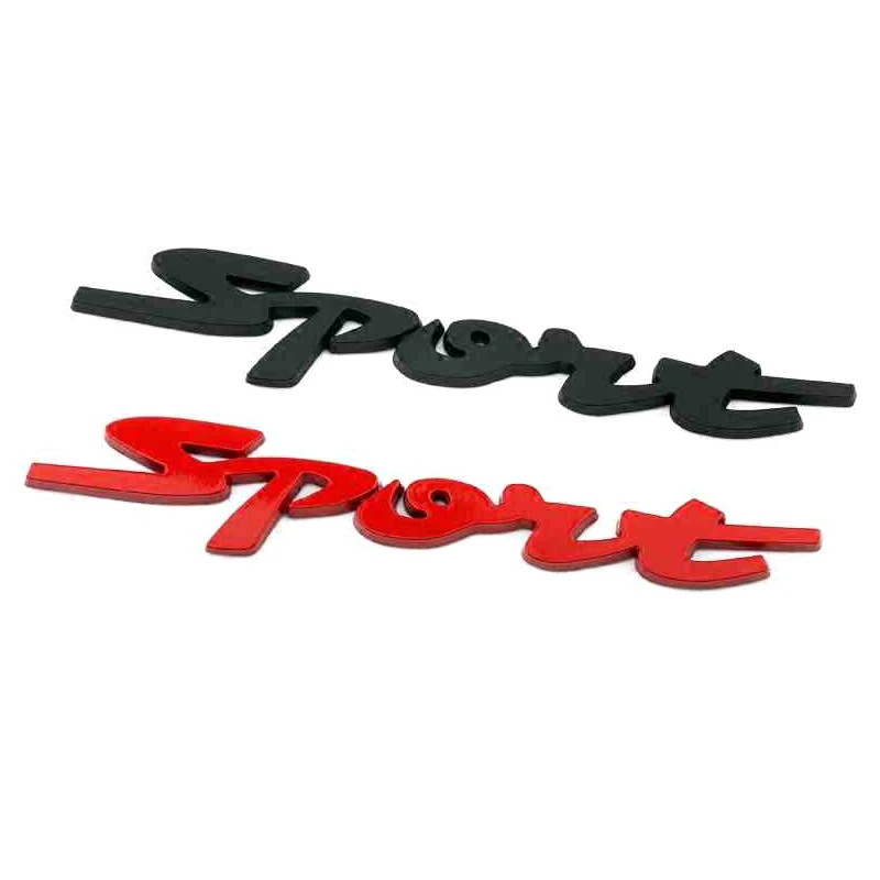 Металлический 3D хром серебро/черный/красный багажник автомобиля гонки слово