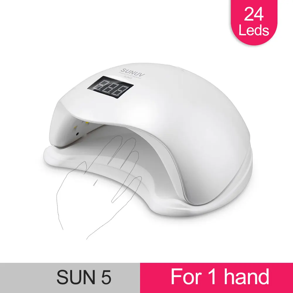 УФ-лампа SUNUV SUN5 48 Вт для полировки гель-лака с низким/низким уровнем нагрева |