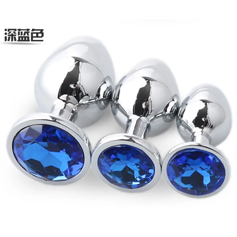 Sex Shop Anal Toys Color 3pcs/set High Quality Stainless Steel Plug Metal Massage Adult Games products. | Красота и здоровье