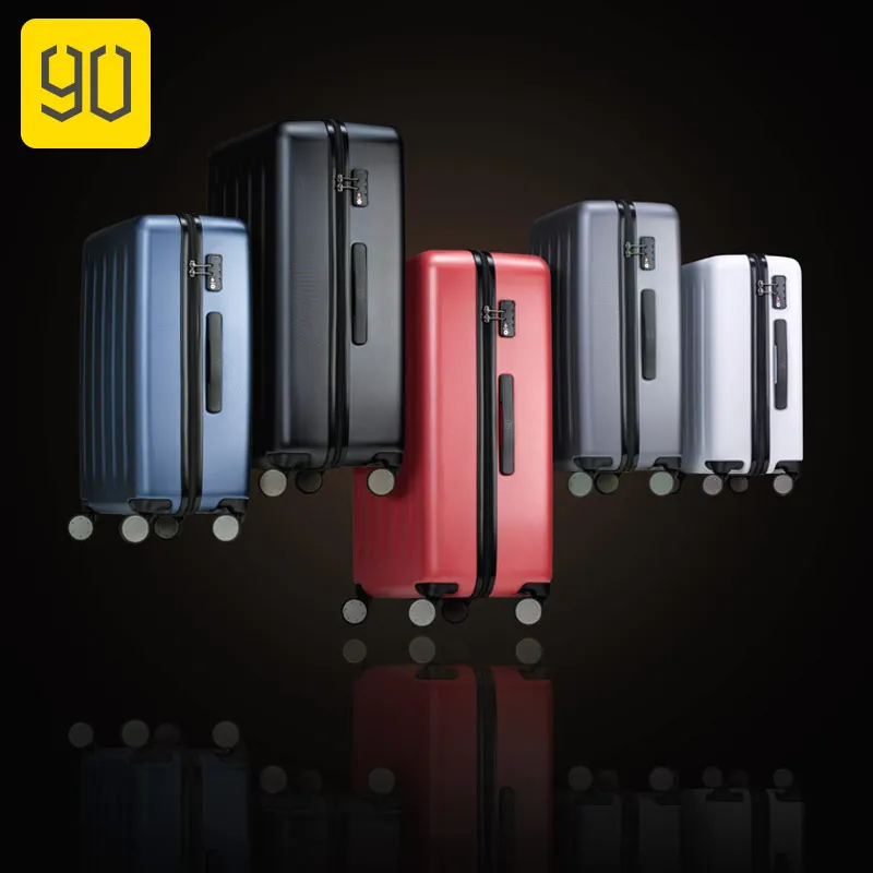 Origiinal Xiaomi костюм чехол Чемодан s 90Fun бренд замок TSA крутящееся колесо легкий нести