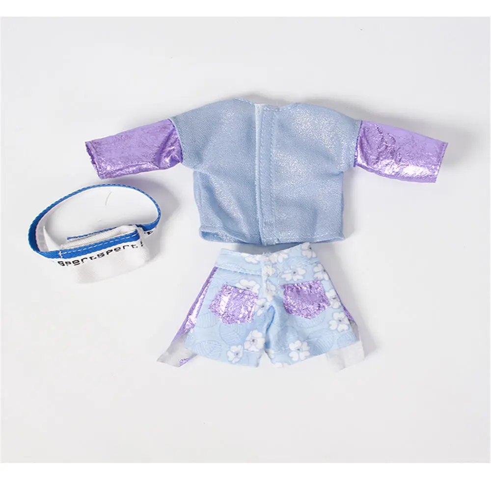 Одежда Blyth doll фиолетовая шифоновая футболка и джинсовые брюки костюм для 1/6 30 см шарнирного тела