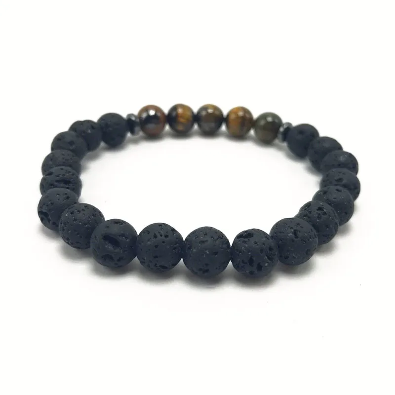 10 шт. Модные мужские и женские ювелирные изделия из натурального камня. 8 мм