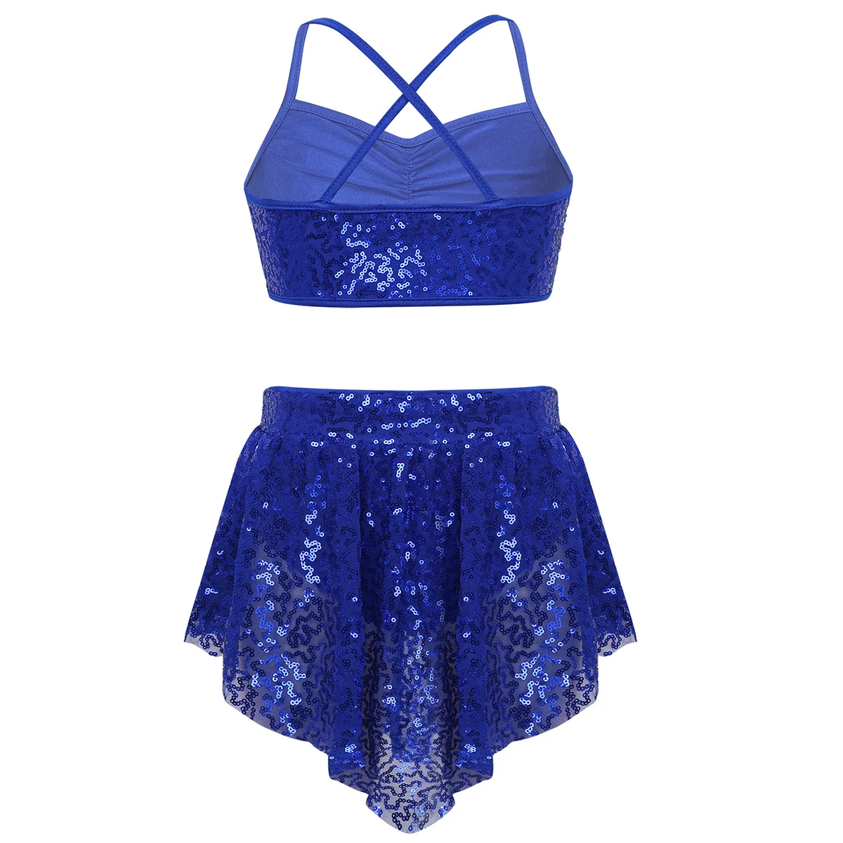 Балетный костюм с блестками для маленьких девочек платье латинских танцев