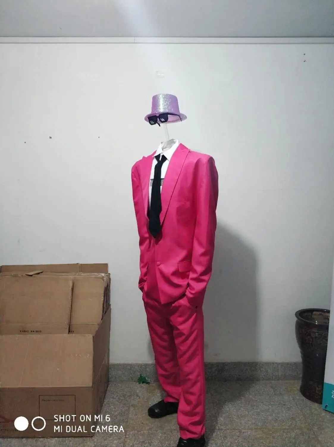 Pink Костюм специального агента без головы, костюм для ночного клуба, платье для сцены, одежда для сцены, шоу сцены - Цвет: Pink