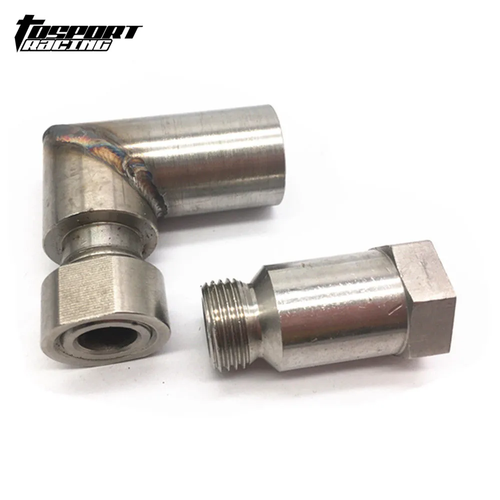 Нержавеющая Сталь автомобильный выхлопной O2 кислородный датчик угловой