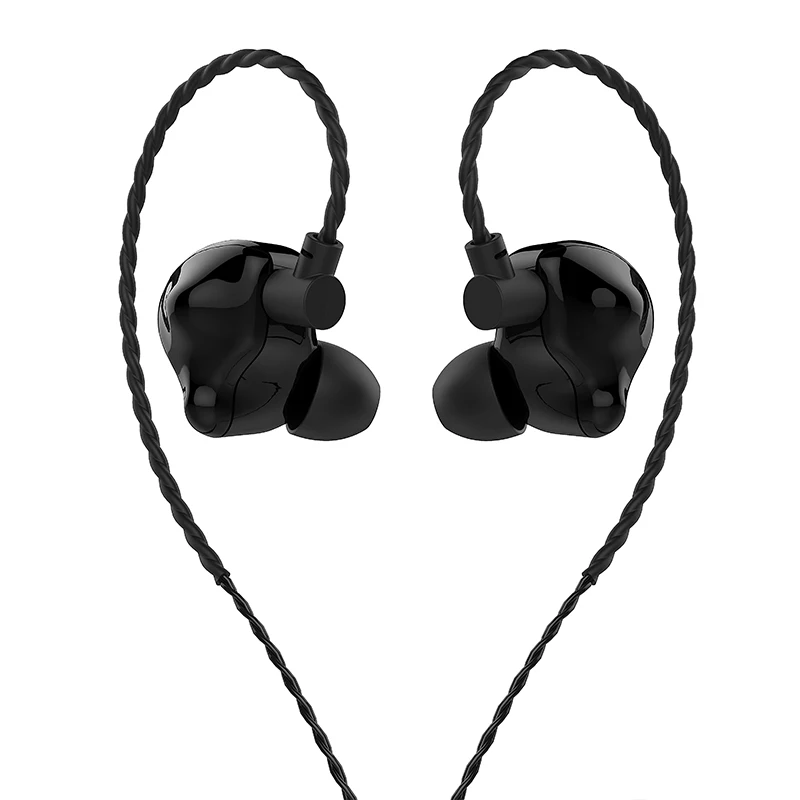 black VSONIC VS3 Айсберг HiFi аудио Динамический драйвер наушники-вкладыши со съемным кабелем 2-контактный разъем 0,78 мм - Цвет: black