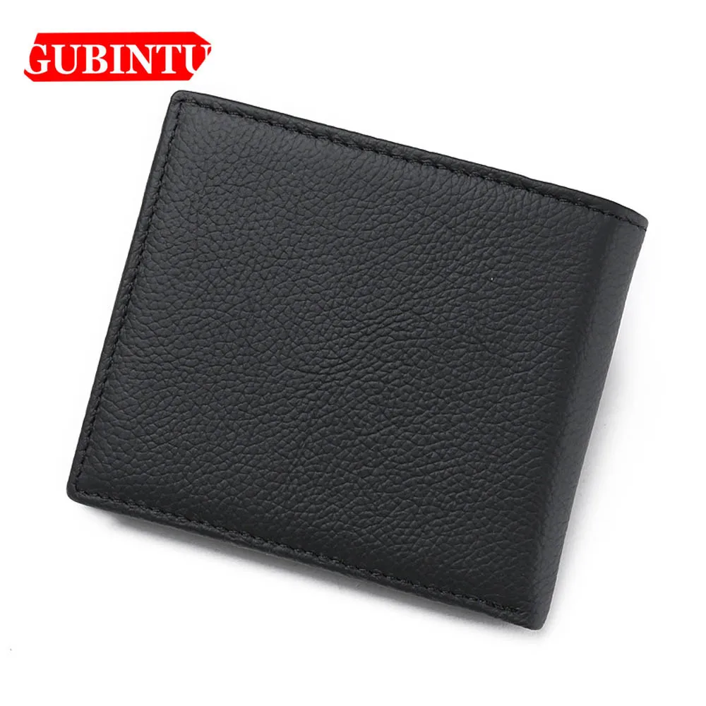 GUBINTU RFID мужские кошельки из натуральной кожи держатель для карт отсек заметок