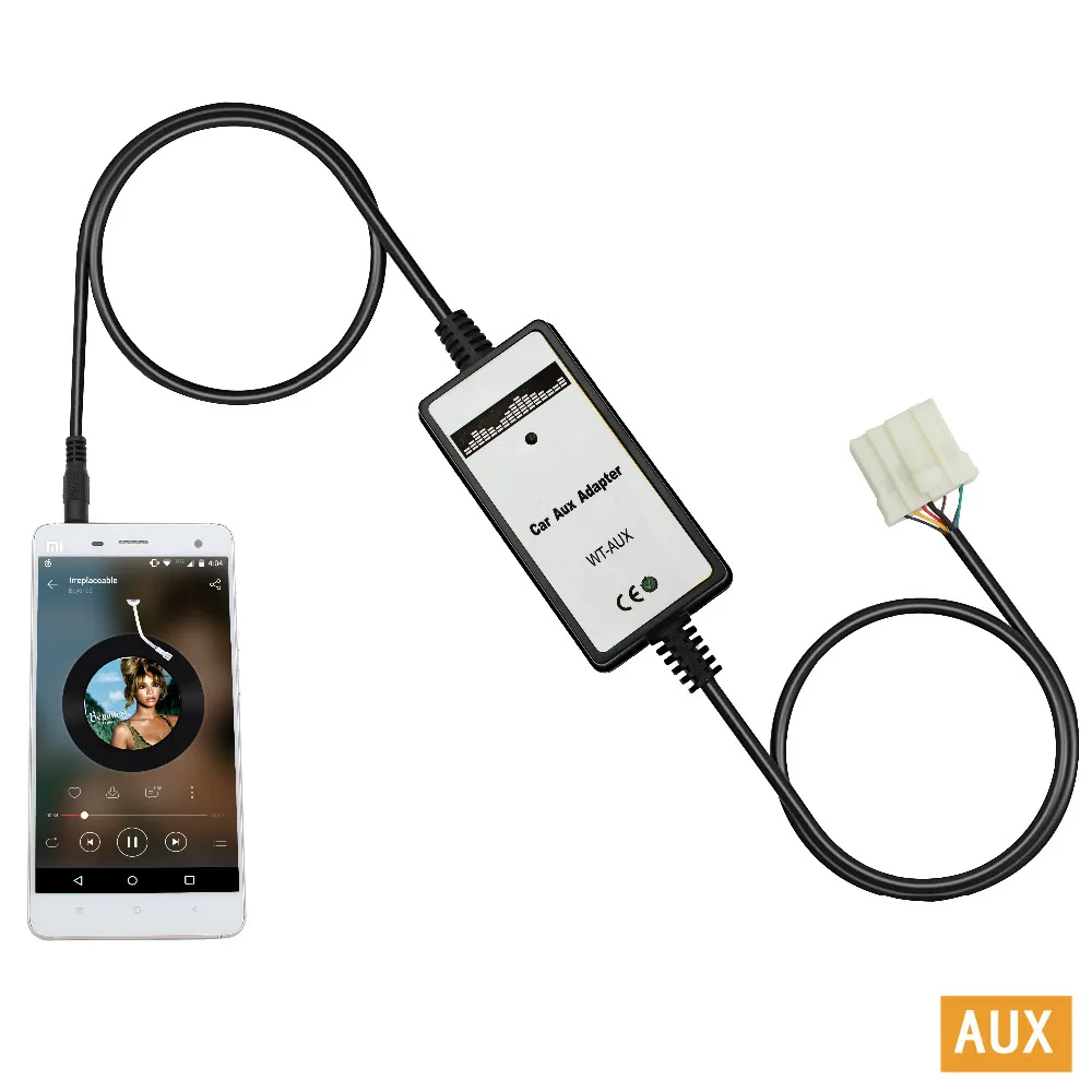 CD Mp3 плеер Автомобильный AUX адаптер вспомогательный кабель 3 5 мм разъем для