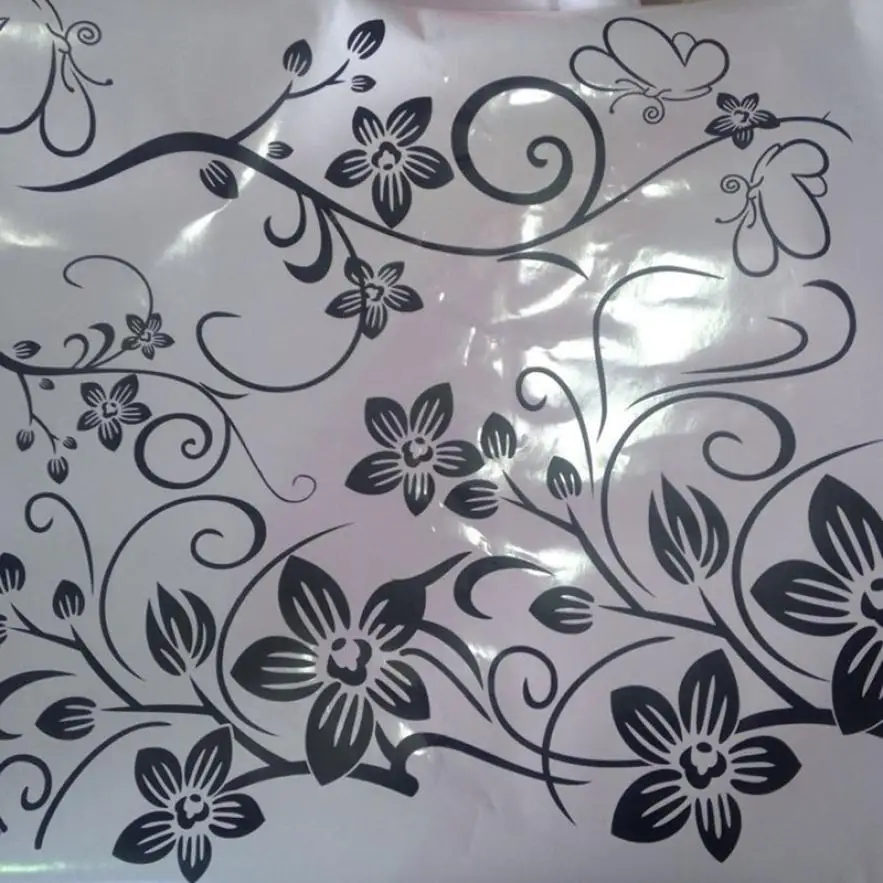 Наклейки на стену модные красивые DIY съемные виниловые цветы лоза настенные