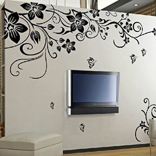 Кошки уличная лампа бабочки ваза для цветов домашняя комната настенная наклейка