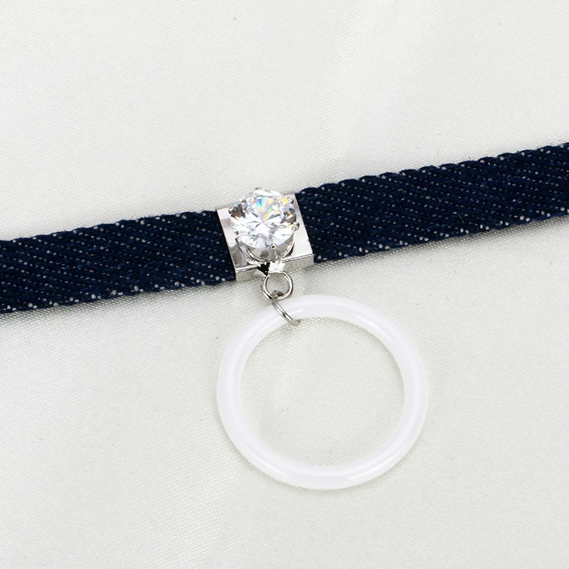 Женское Ожерелье-чокер collana Kolye Bijoux с большим кристаллом карата | Украшения и